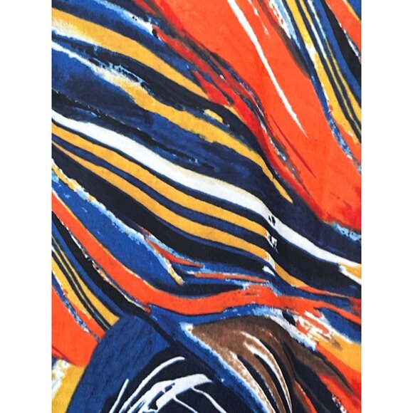 SHEIN 3XL Abstract Orange Print Tee Blouse Short Sleeve Casual Plus Size Top - Picture 6 of 8